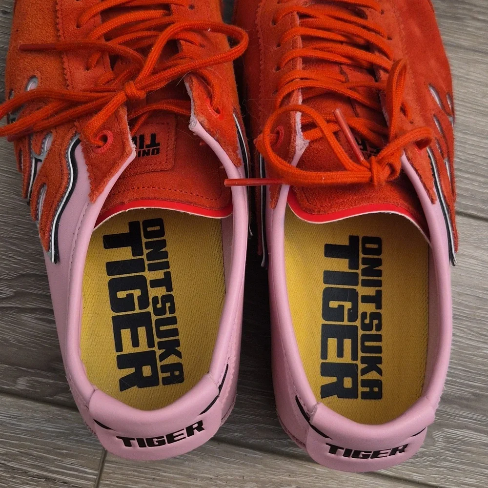 Onitsuka Tiger Mexico 66 Flame Fiery Red Blossom Pink - Picture 5 of 5